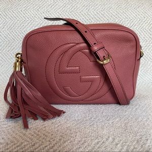 Gucci Soho Disco Peonia Flower Cross Body Handbag